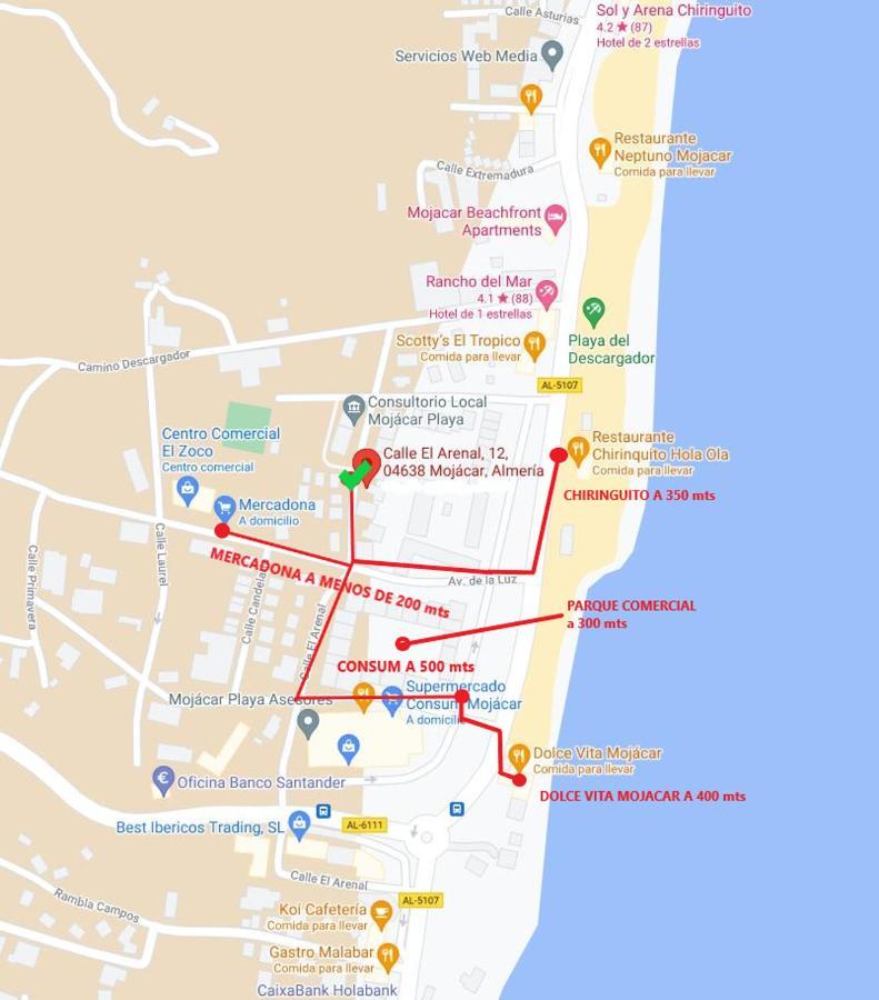 Apartamento En Segunda Linea De Playa Мохакар Екстер'єр фото